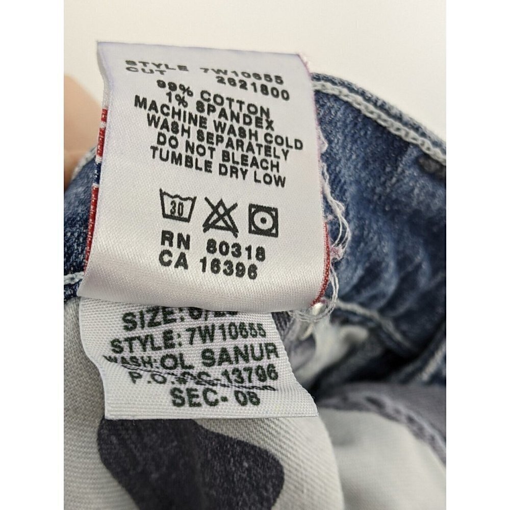 Lucky Brand Classic Rider Crop Jeans Dungarees Womens Sz 6/28 (MEAS 28 X 22) - Picture 5 of 11